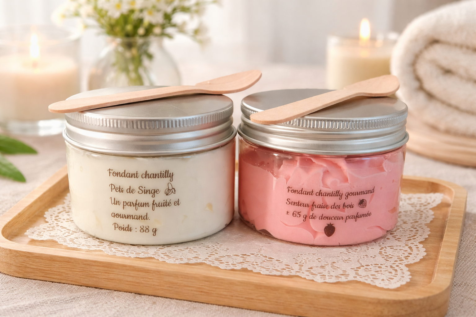 Crème fouettée parfumé